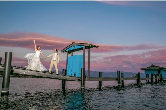 Lake Tahoe. Bride & Groom