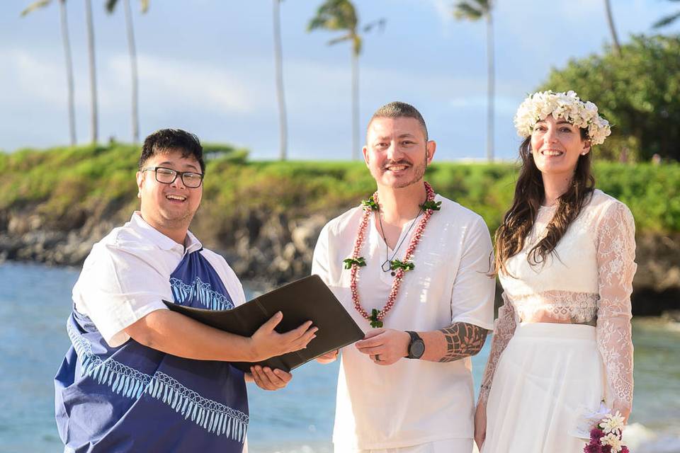 Officiant Finalizing Wedding