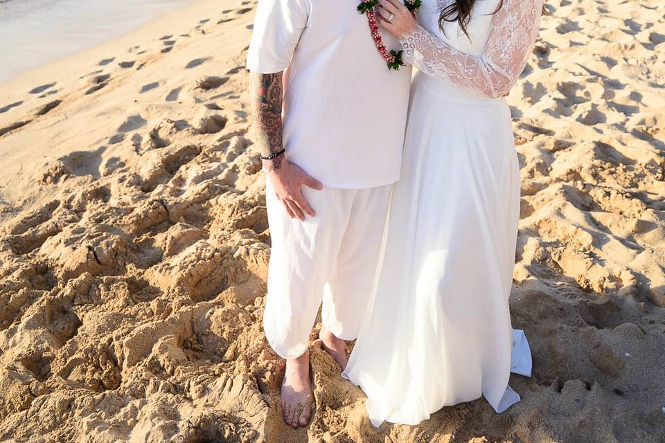 Officiant with couple