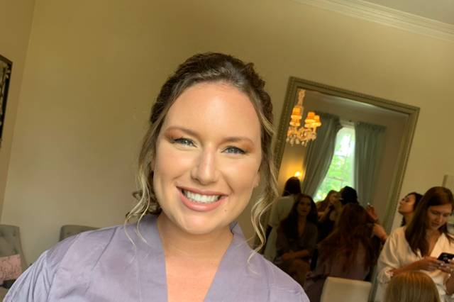 Bridesmaid Bronzy look