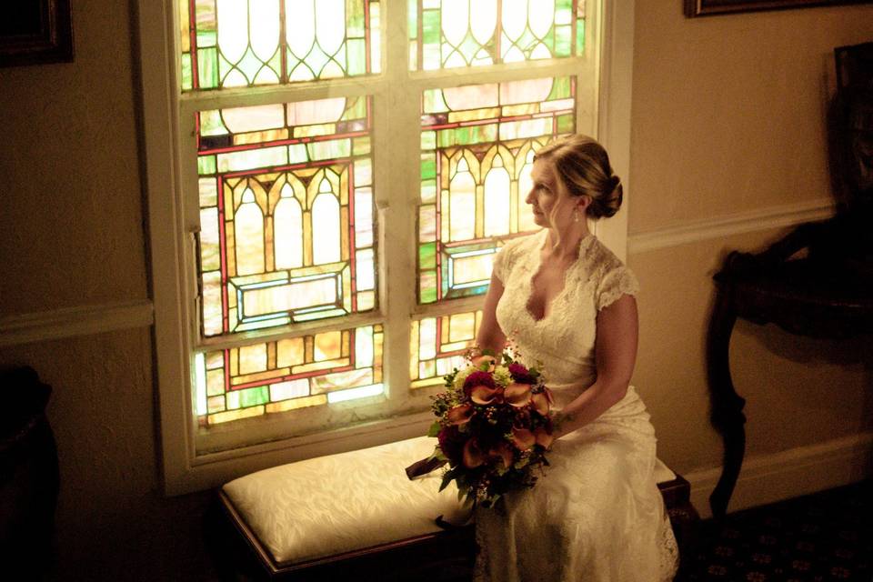 Grand Staircase Bridal Photo
