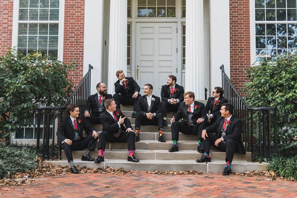 Groom and groomsmen