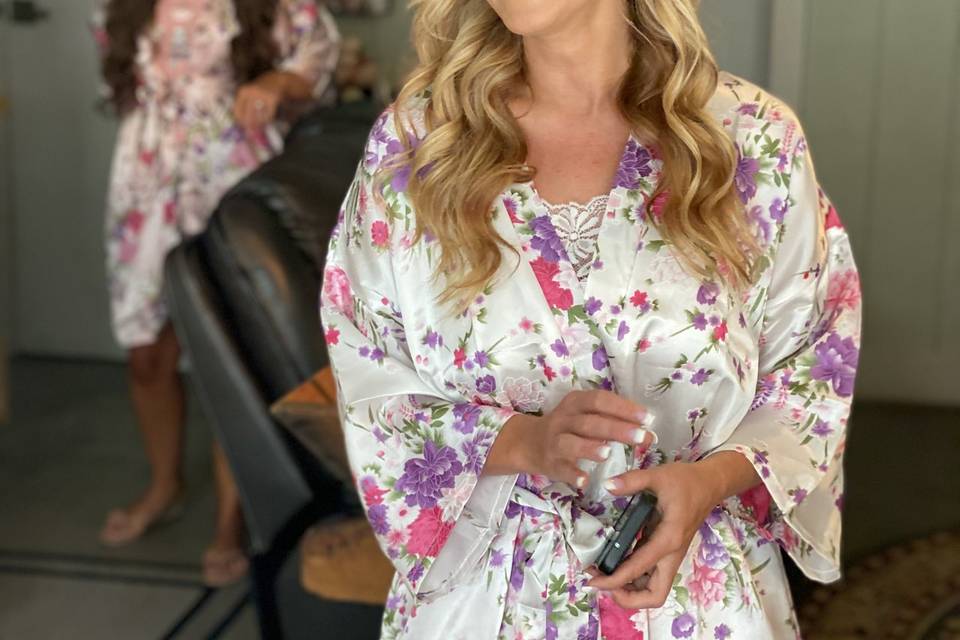 Bride hair and makeup