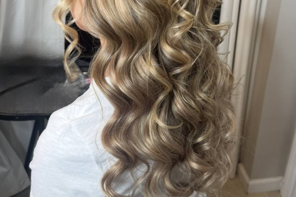 Bride hair and makeup