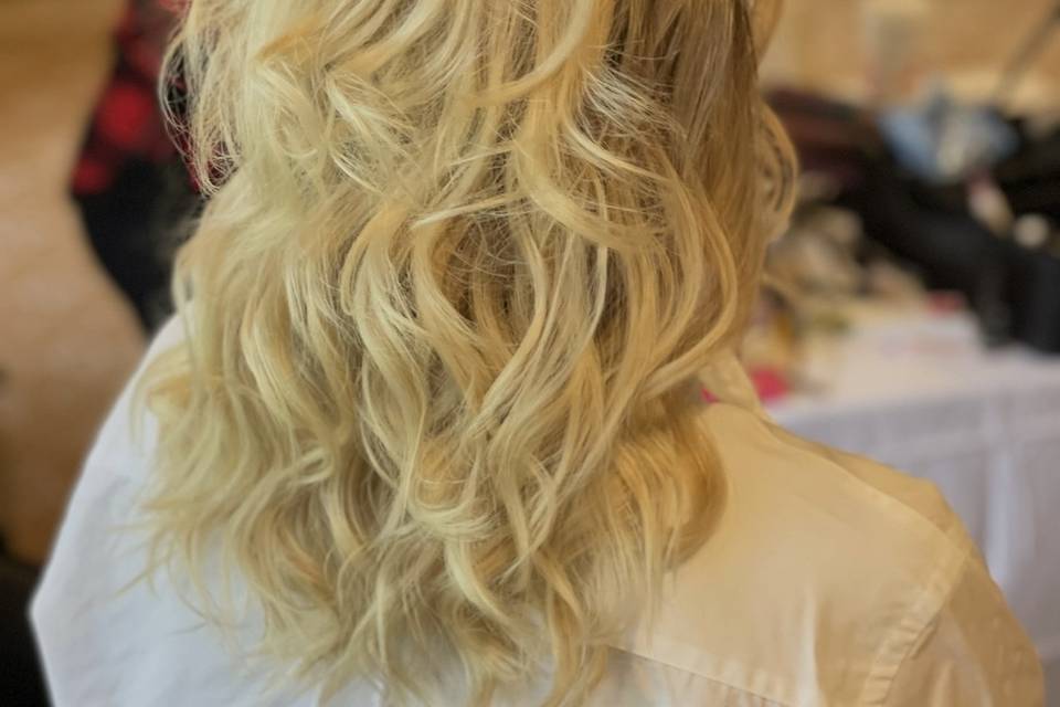 Bride hair and makeup