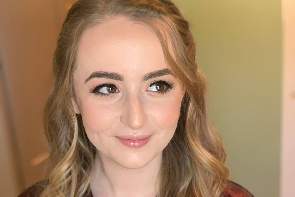 Bride hair and makeup