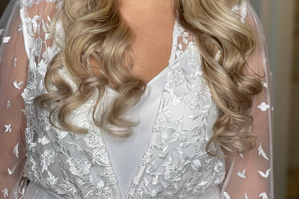 Bride hair and makeup