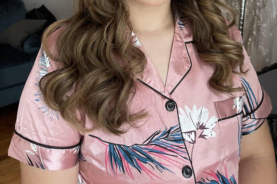 Bride hair and makeup