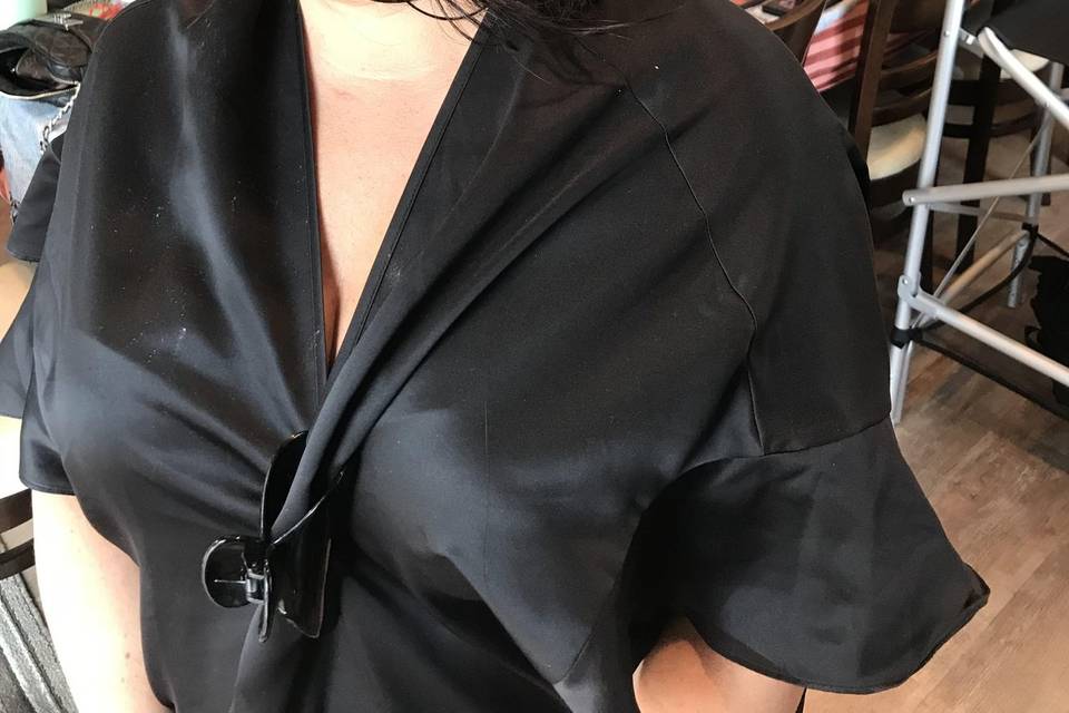 Bride hair and makeup