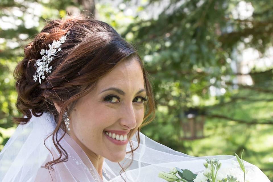 Bride hair and makeup