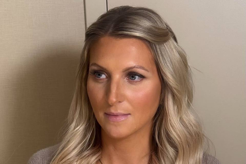 Bride hair and makeup