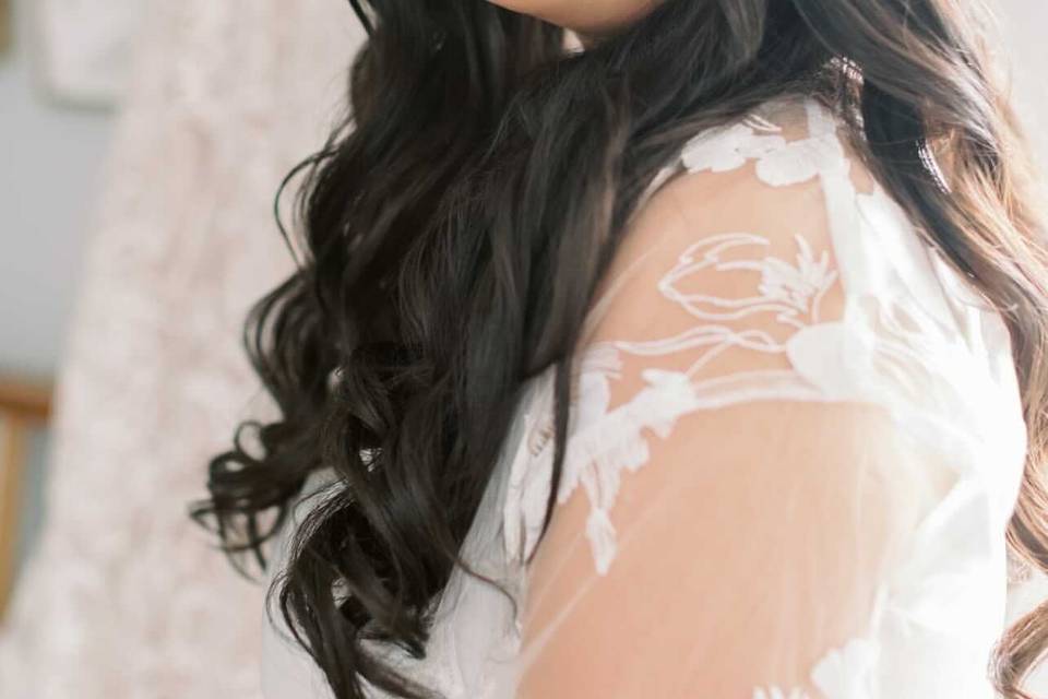 Bride hair and makeup