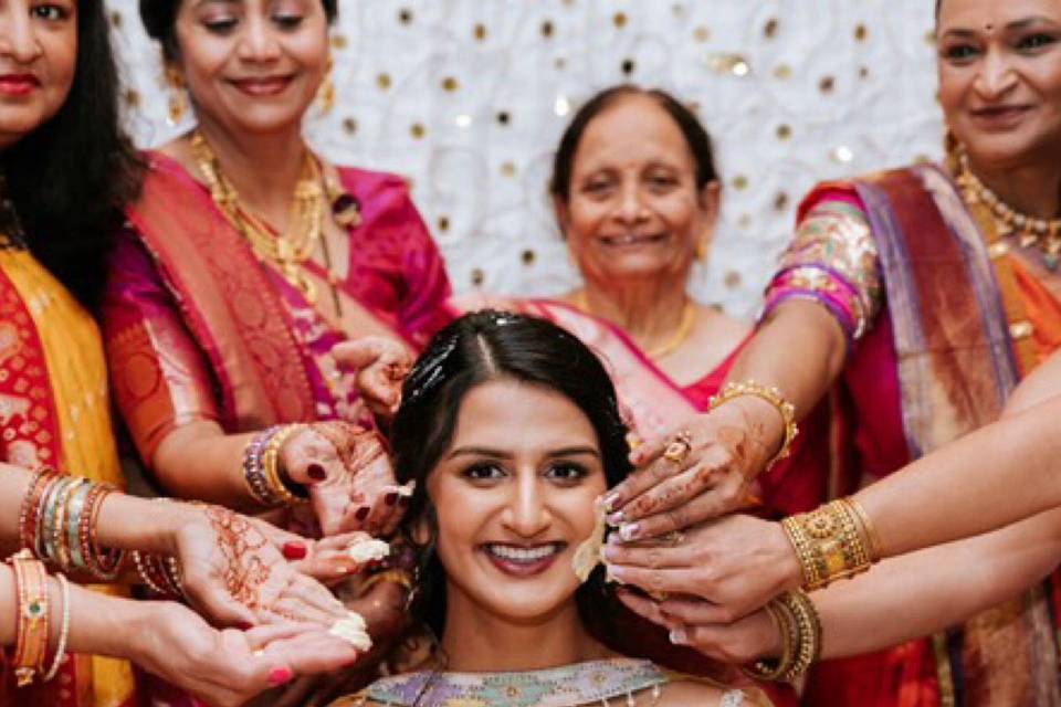 Bride hair and makeup