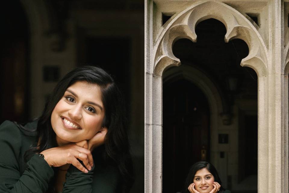 Bride hair and makeup