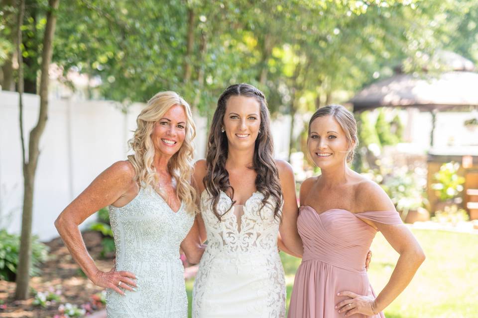 Bride hair and makeup