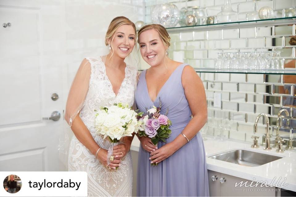 Bride hair and makeup