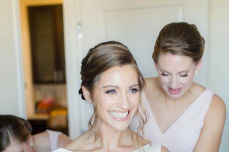 Bride hair and makeup