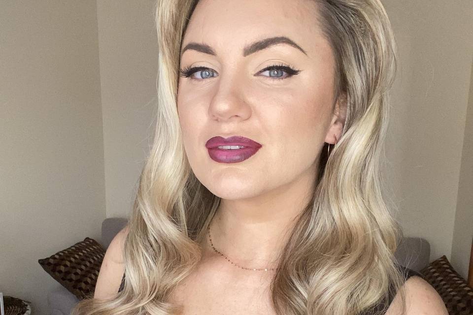 Bride hair and makeup