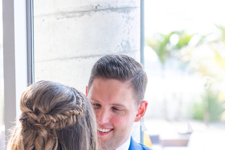Bride hair and makeup