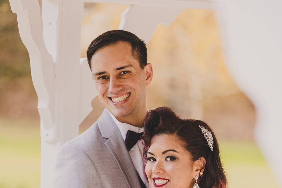 Bride hair and makeup