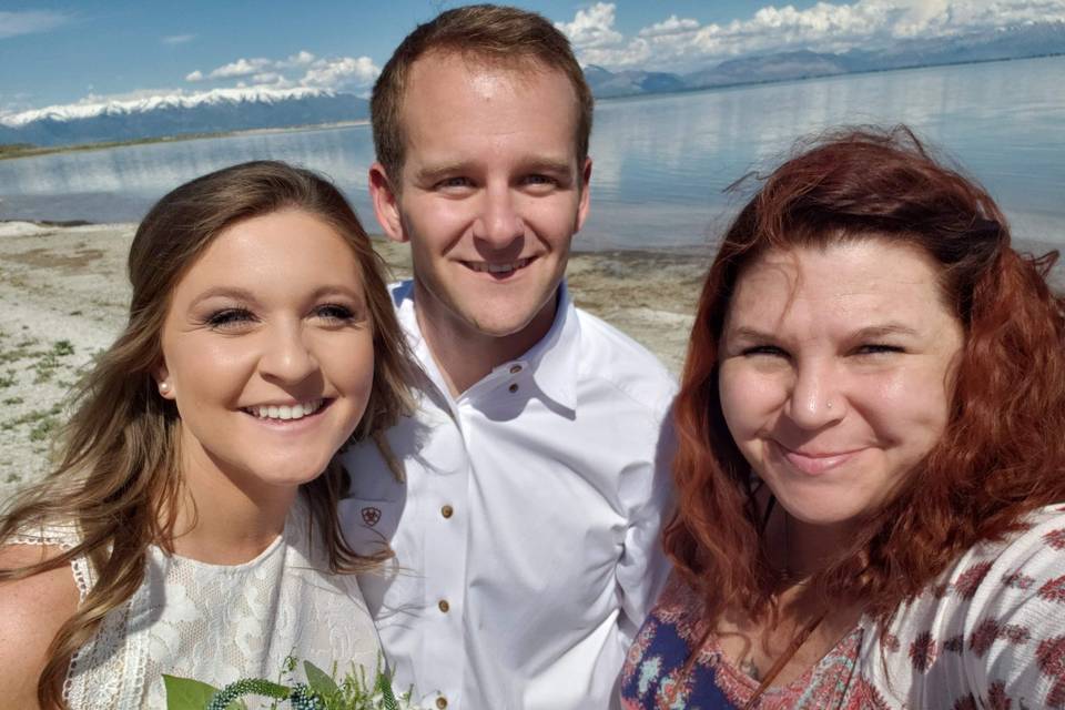 Wedding by the Salt Lake