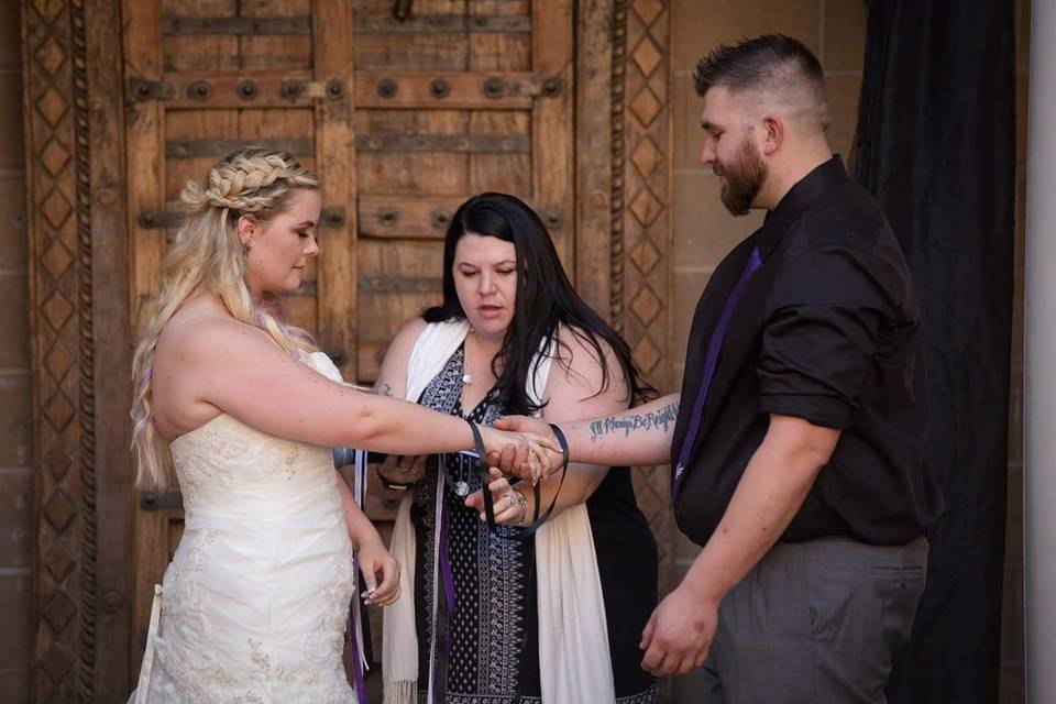 Handfasting in a Castle