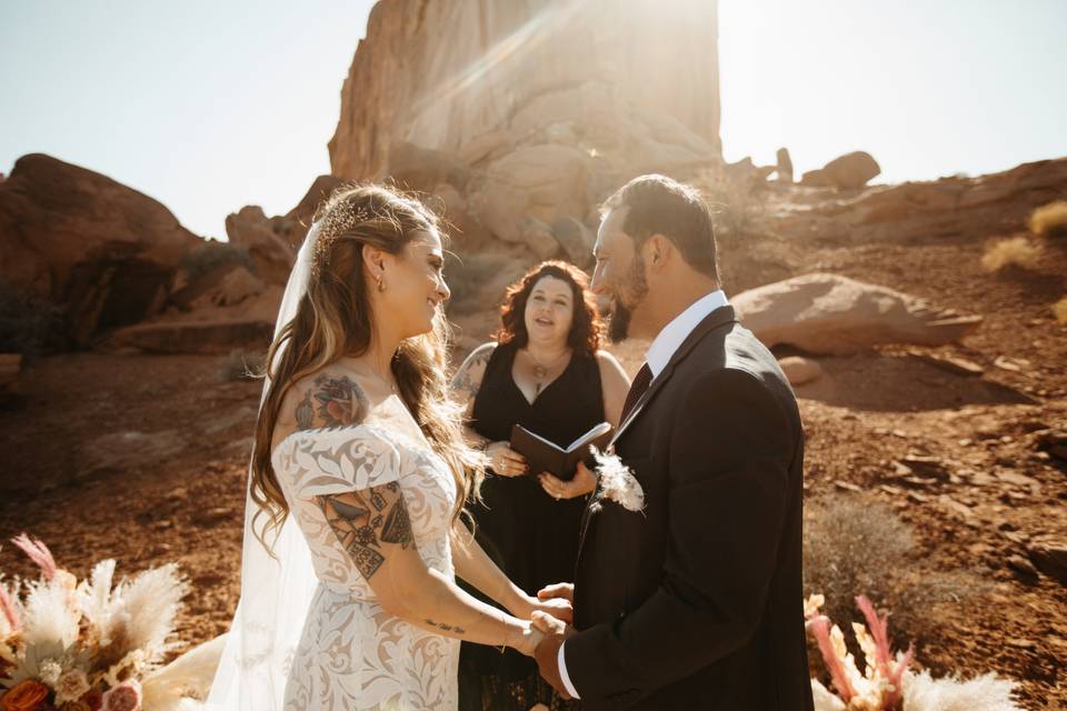 Desert wedding