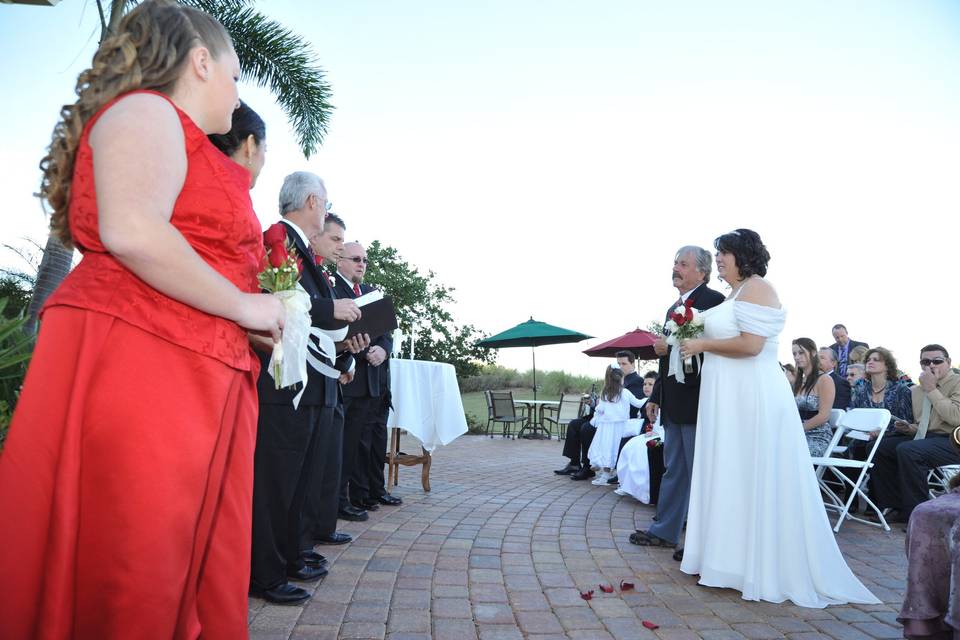 Waterfront wedding