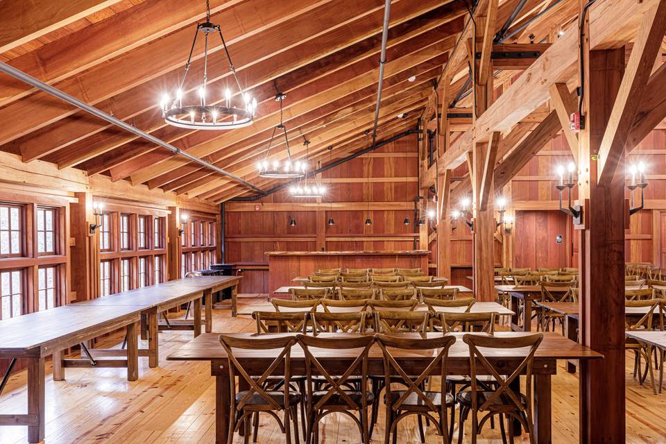 Barn reception space