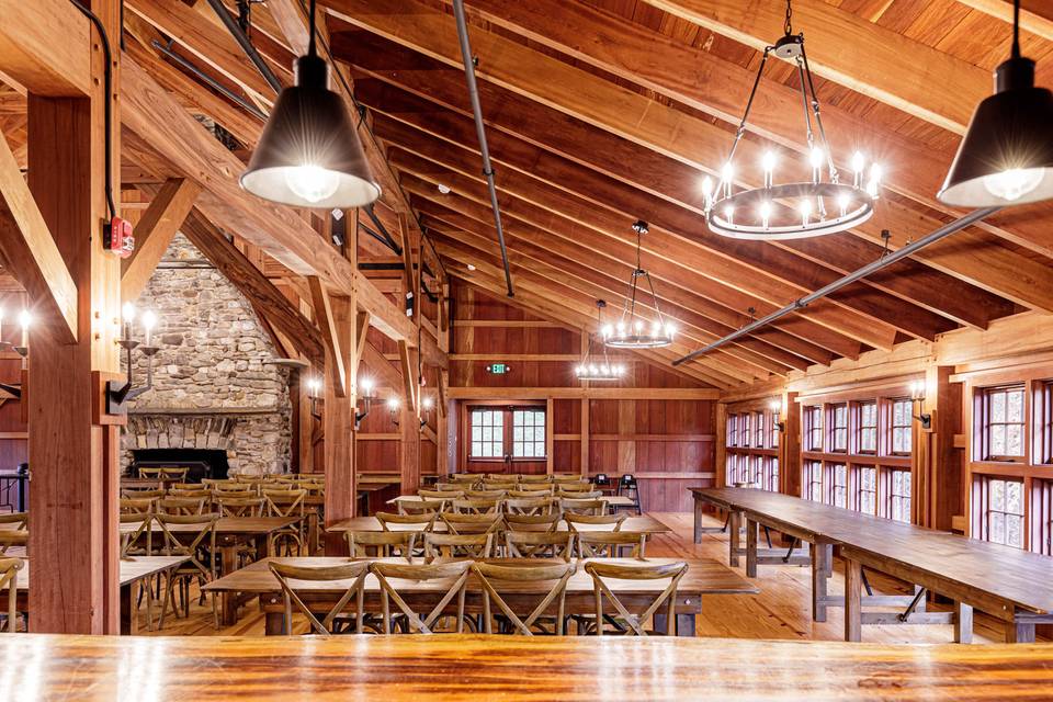 Barn reception space