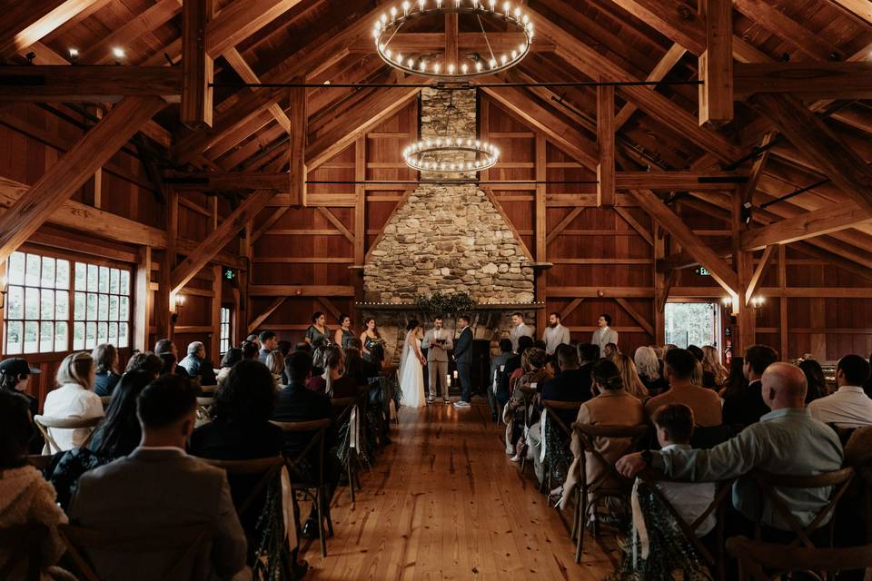 Barn ceremony space