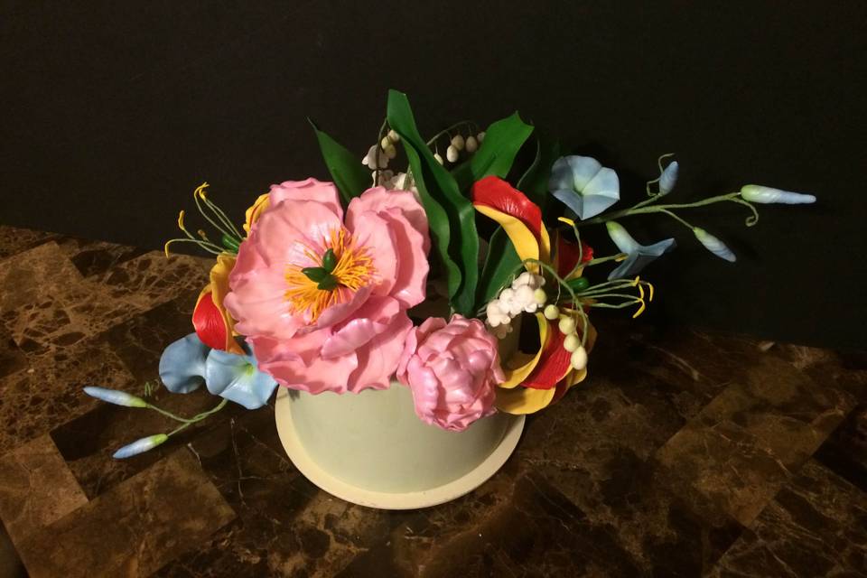 Sugar flower cake