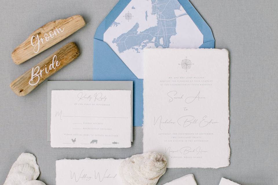 Destination wedding invite