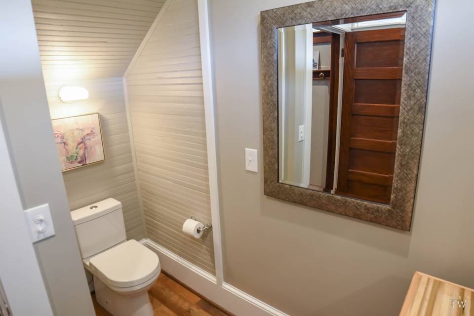 Main level half bath