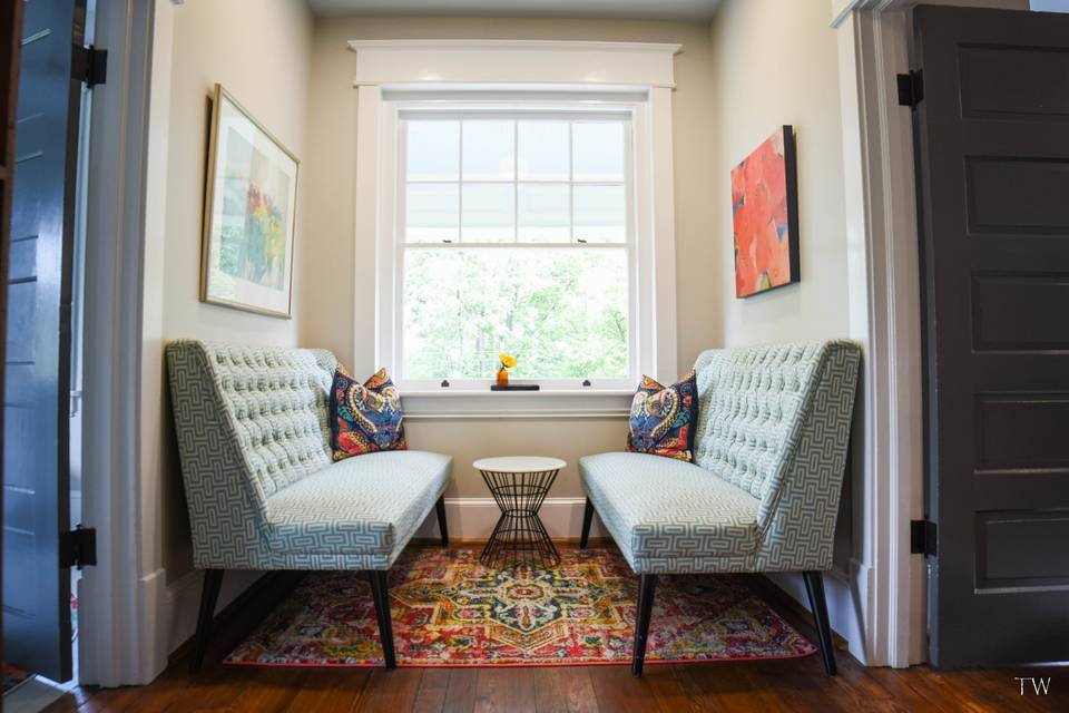 Upstairs hallway nook