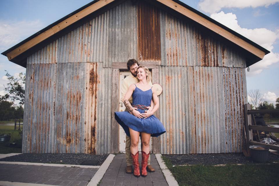 Rustic Engagement Portraits