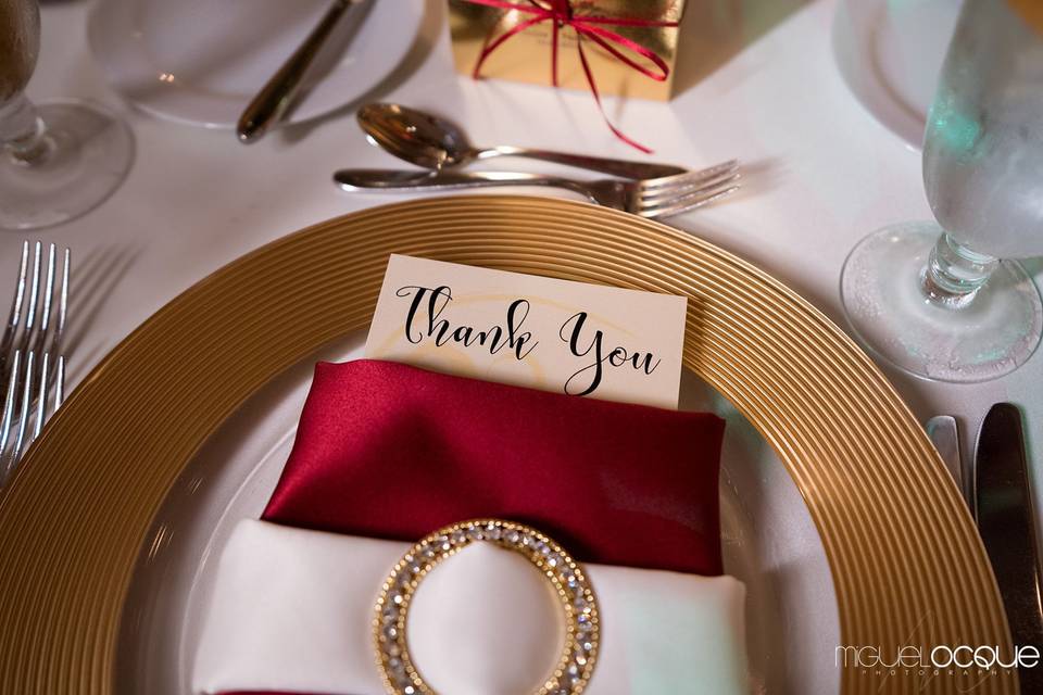 Red and Gold Wedding