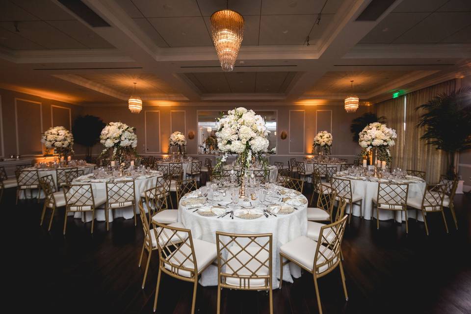 Gold and ivory reception