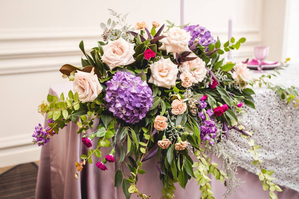 Sweetheart Table Florals