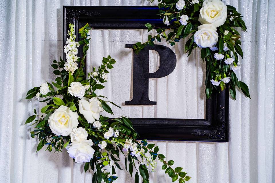 Backdrop Framed letter