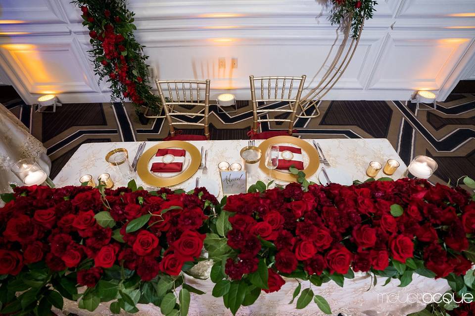 Red Rose Centerpiece