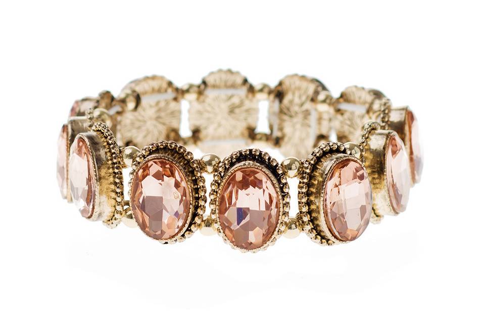 DELILAHK CELSIANA PINK OVAL CRYSTAL BRACELET
Richly hued pink glass crystals give an opulent twist to this antique bracelet. Cast from gold-plated brass, this style really stands out against all-black looks.
http://www.delilahk.com/delilahkbridal/bridal-party/bridesmaid-maid-of-honor/delilahk-celsiana-pink-oval-crystal-bracelet.html