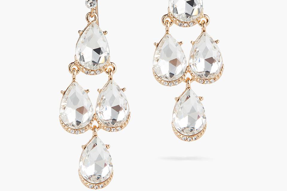 DELILAHK GOLD CRYSTAL CHANDELIER EARRINGS
These earrings combine both opulence with modern-day craftsmanship and elegance. These chandelier-style earrings are made of pear-shaped crystal pendants. Wear them as your sole statement accessory for evening.
http://www.delilahk.com/delilahkbridal/bridal-party/delilahk-gold-crystal-chandelier-earrings.html