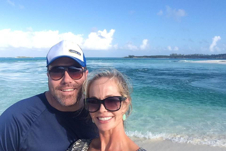 Honeymooners in the Exuma's