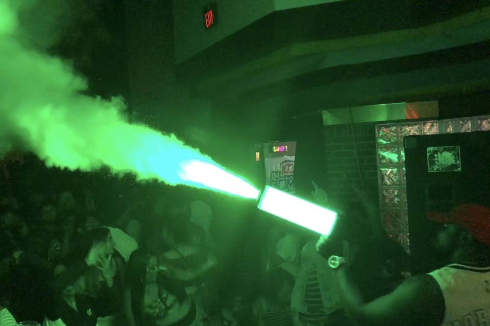 Our CO2 cannon special effect