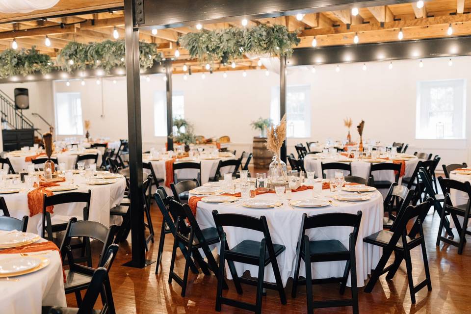 Reception round tables