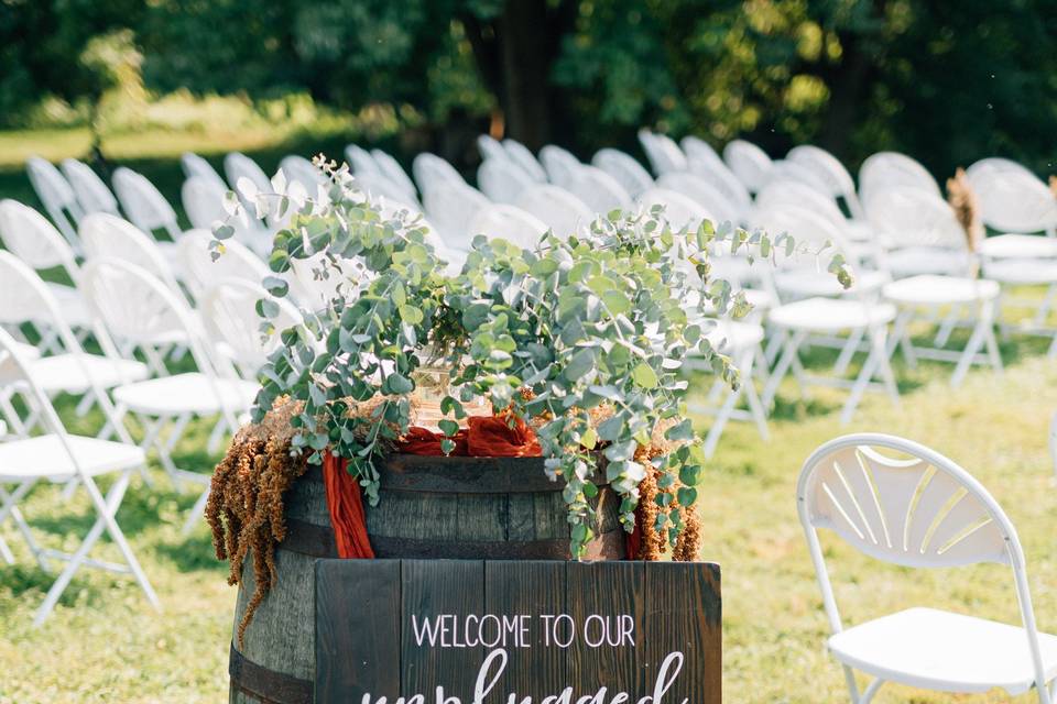 Outdoor Ceremony area