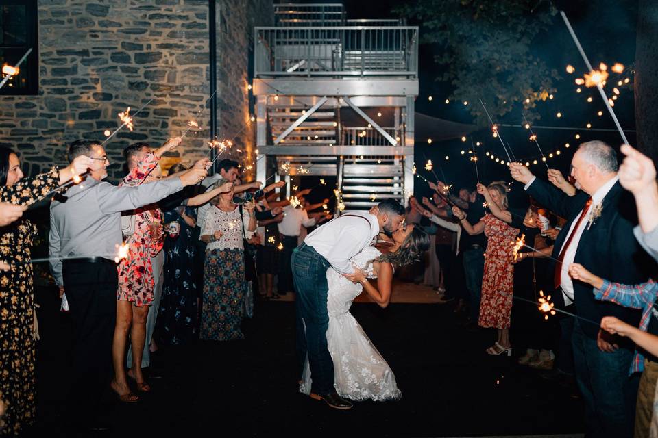 Sparkler sendoff