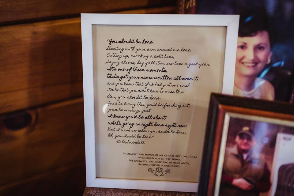 Memory tables and custom lyric signs are amazing.