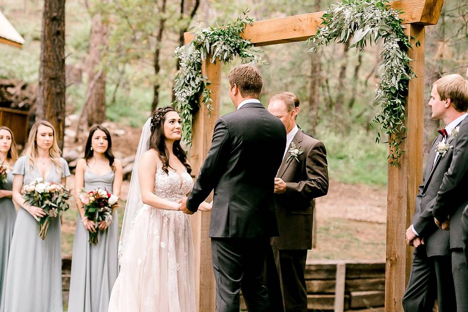 Ceremony under the pines